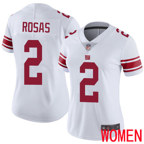 Women New York Giants #2 Aldrick Rosas White Vapor Untouchable Limited Player Football NFL Jersey